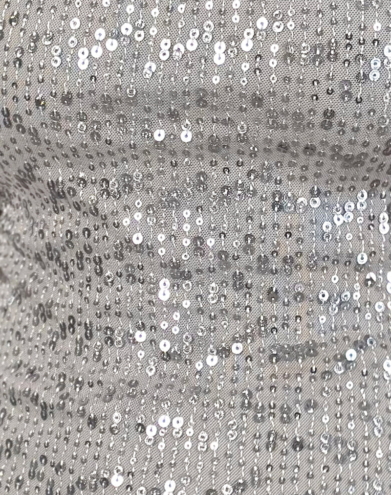Image of Nova Top in Gauzy Sequin Silver