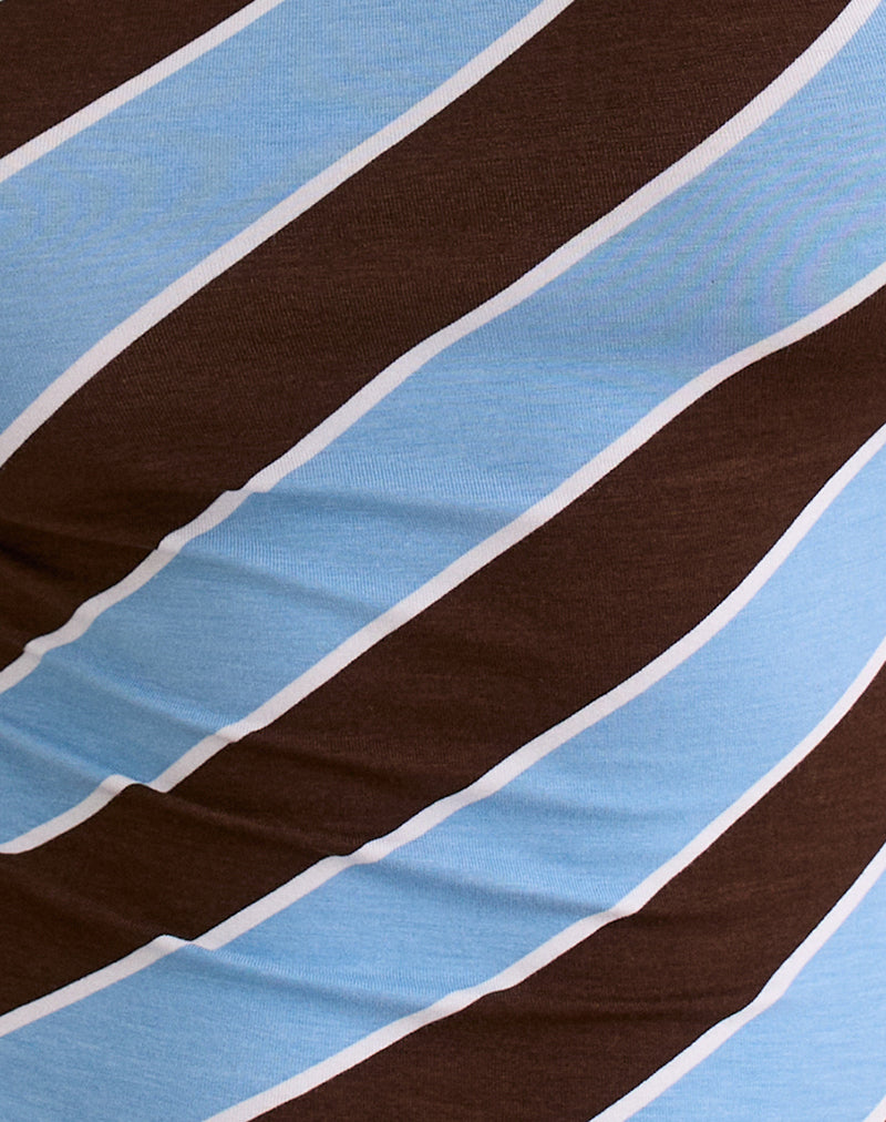 Image of Nova Top in Retro Stripe Blue