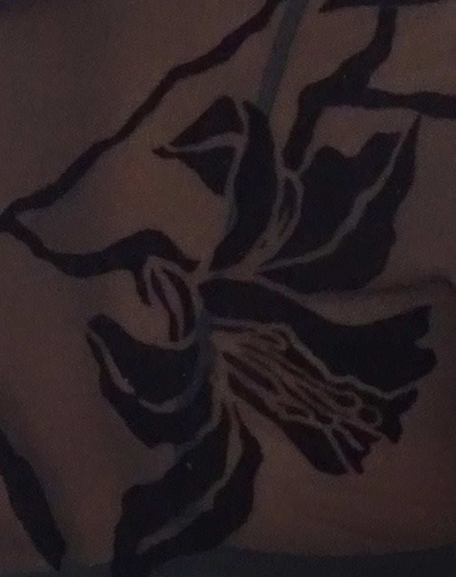 Image of Nova Top in Orchids Flock Black