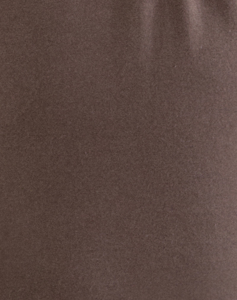 Image of Novee Collared Top in Coffee Quartz with O Ring