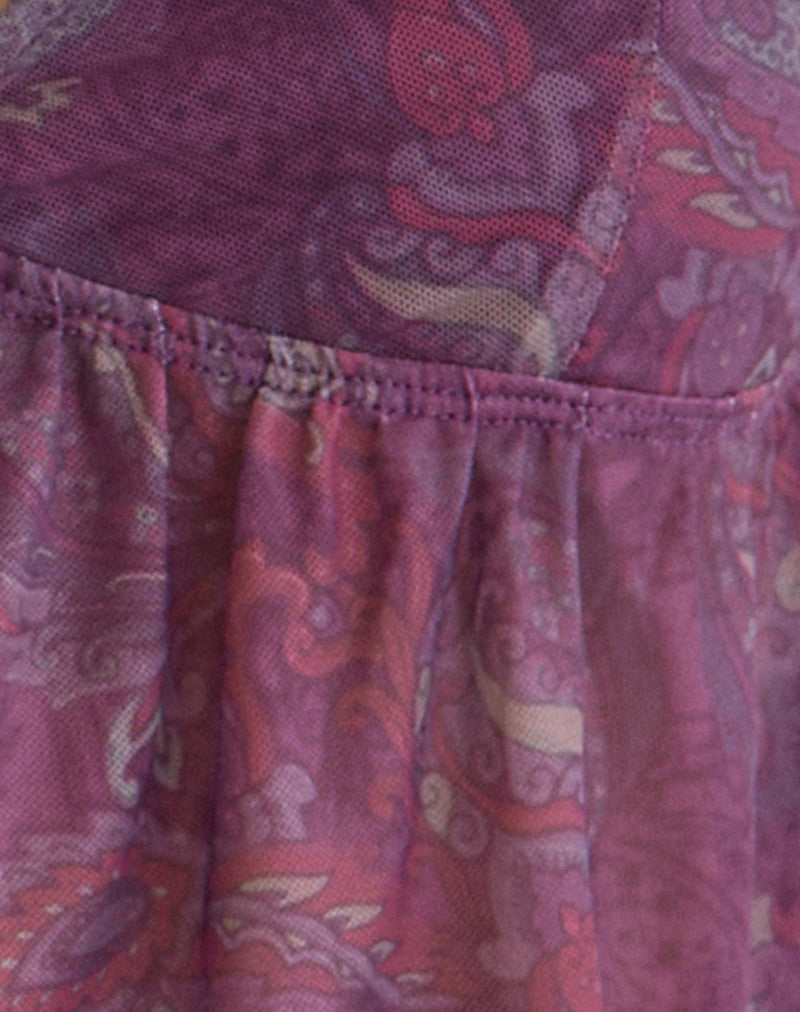 Image of Nukara Butterfly Top in Regal Paisley Purple