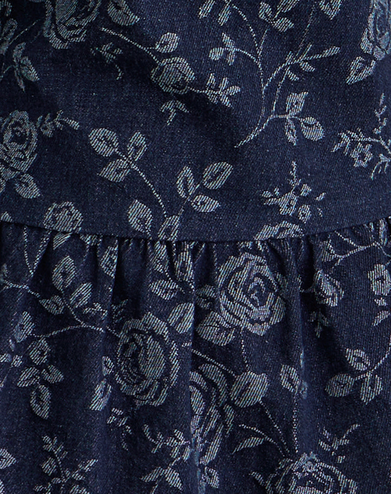 Image of Obrix Top in Chambray Indigo Rose