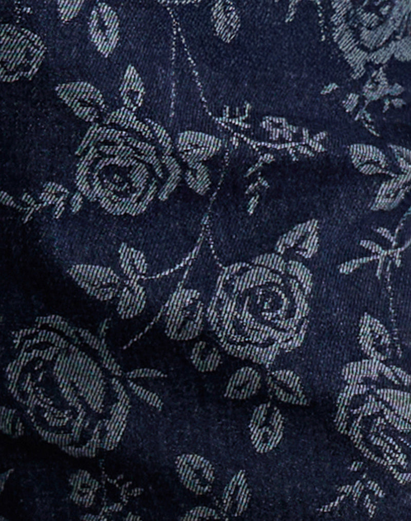 Image of Morith Shorts in Chambray Indigo Rose