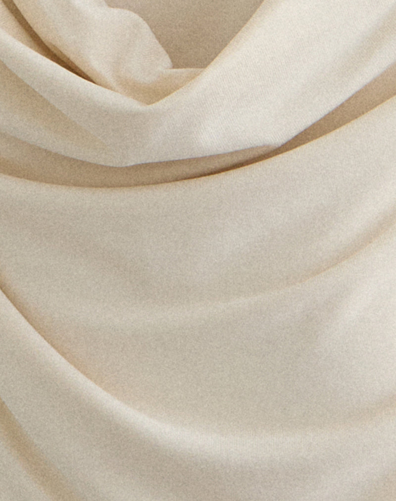 Image of Olinda Halter Top in Cupro Cream