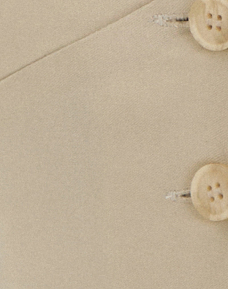 Image of Ortee Halterneck Top in Tailoring Buttercream