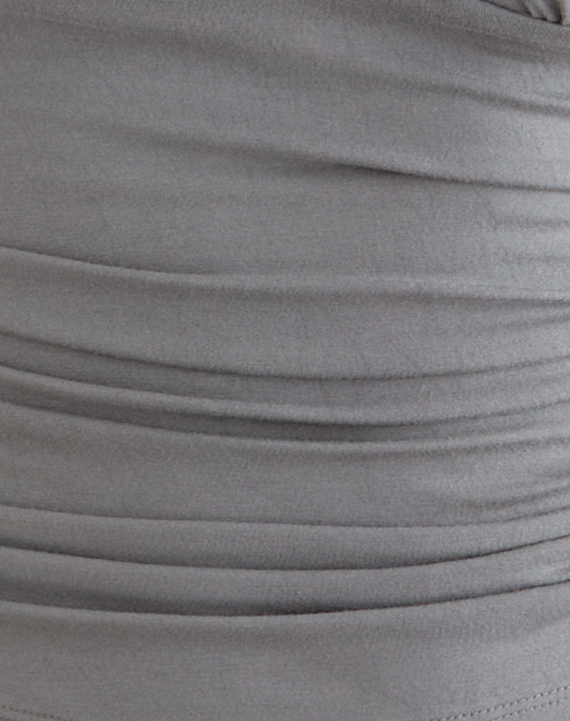Image of Osari Plunge Batwing Top in Jersey Grey