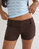 Image of Janei Hot Pants in Tailoring Truffle