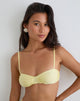Image of Pali Bikini Top in Butter Yellow