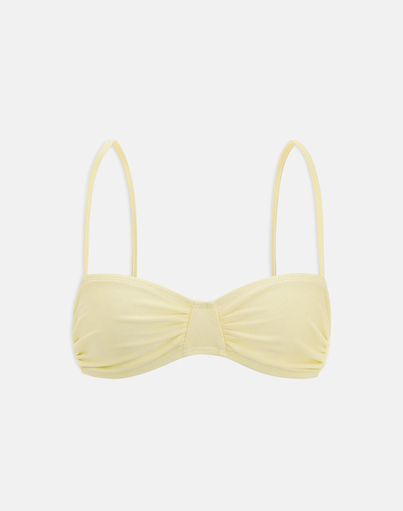 Image of Pali Bikini Top in Butter Yellow