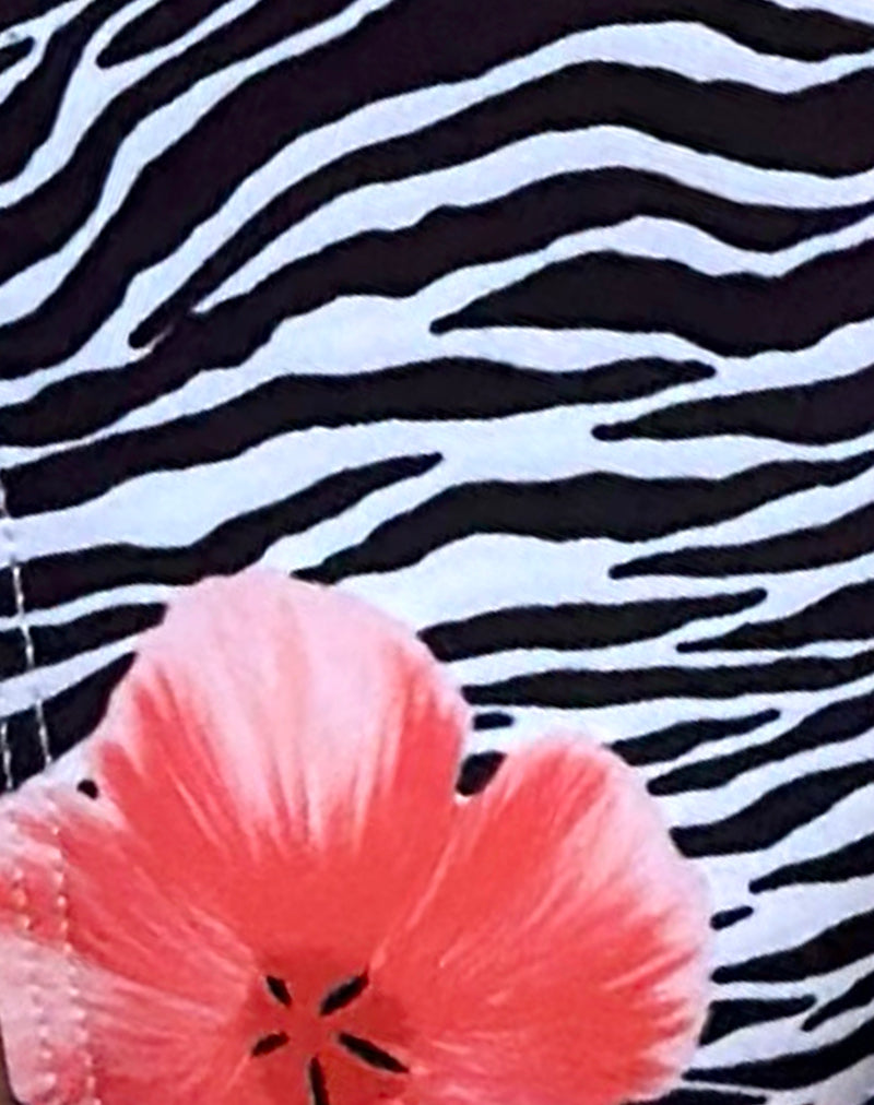 Image of Lentra Bikini Bottom in Floral Zebra