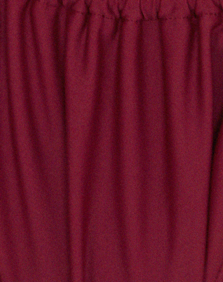 Image of Leyna Beaded Bikini Bottom in Burgundy