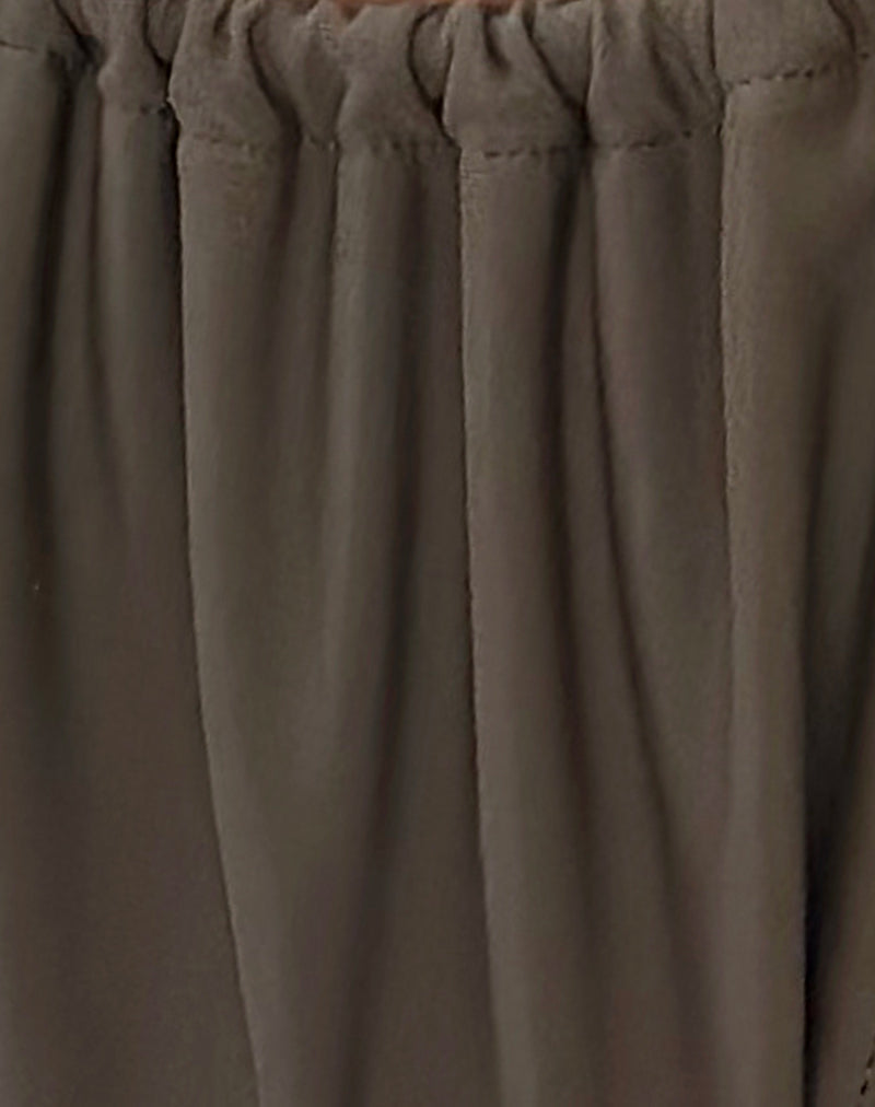 Image of Leyna Bikini Bottom in Olive with Beads