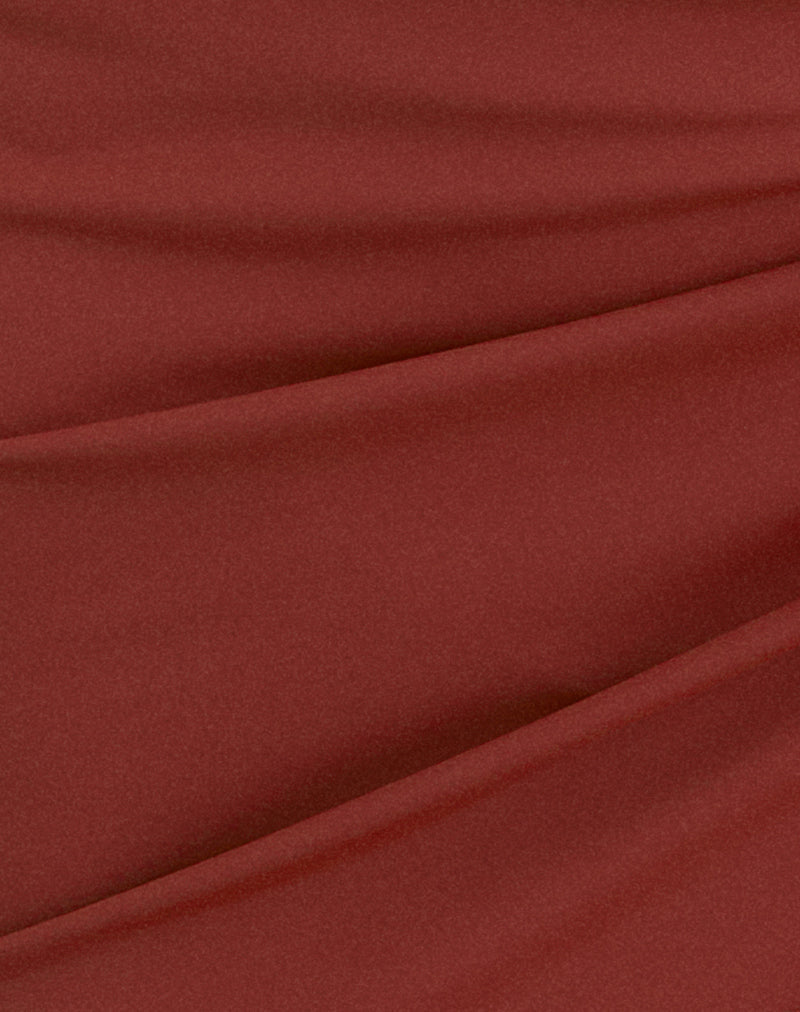 Image of Purwa Sarong in Matte Red Brick