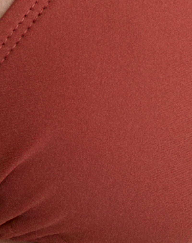 Image of Pami Bikini Top in Matte Red Brick