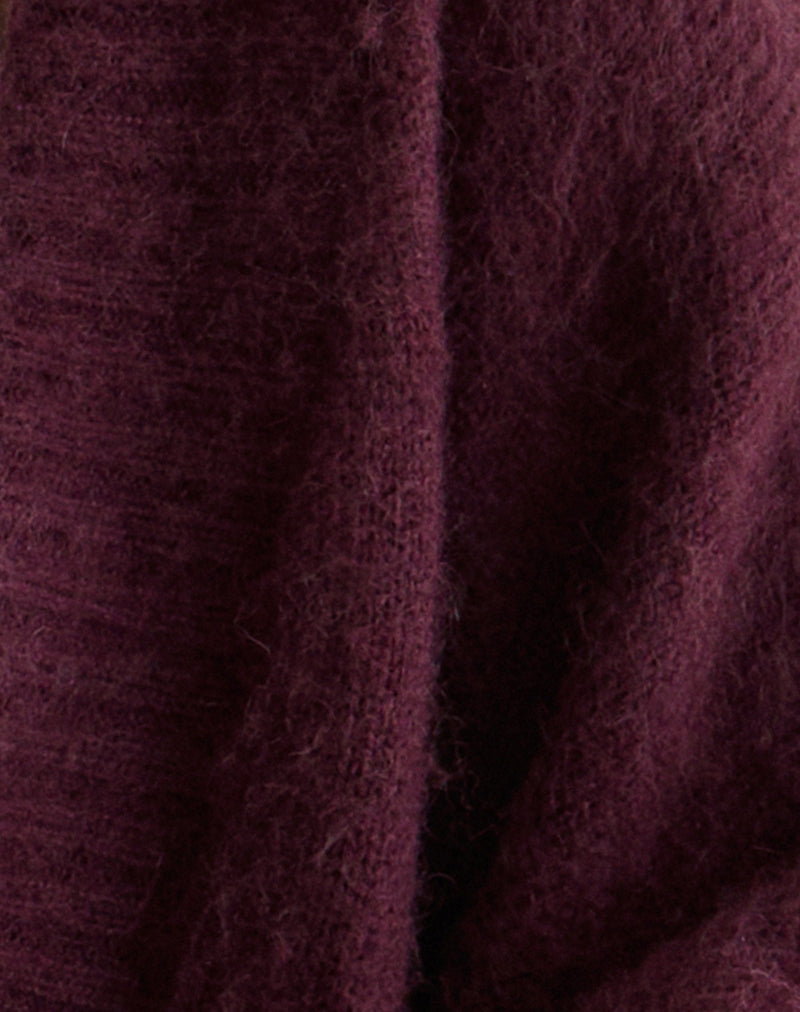 Image of Pasha Shrug Cardigan in Dark Cherry