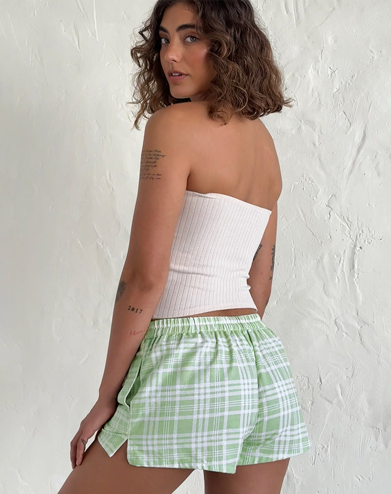 Image of Laboxe Boxer Shorts in Table Cloth Neo Mint