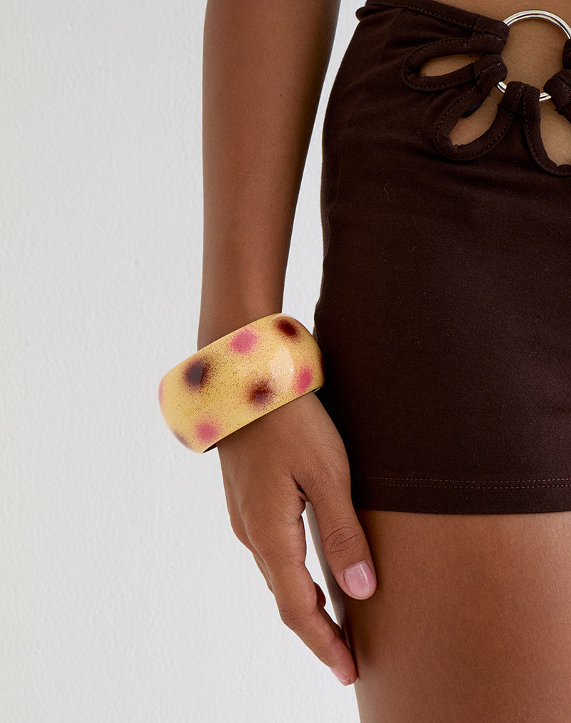 Image of Pink and Purple Spot Vintage Bangle