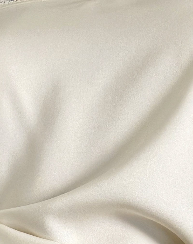 Image of Pitnia Cami Top in Satin Ivory