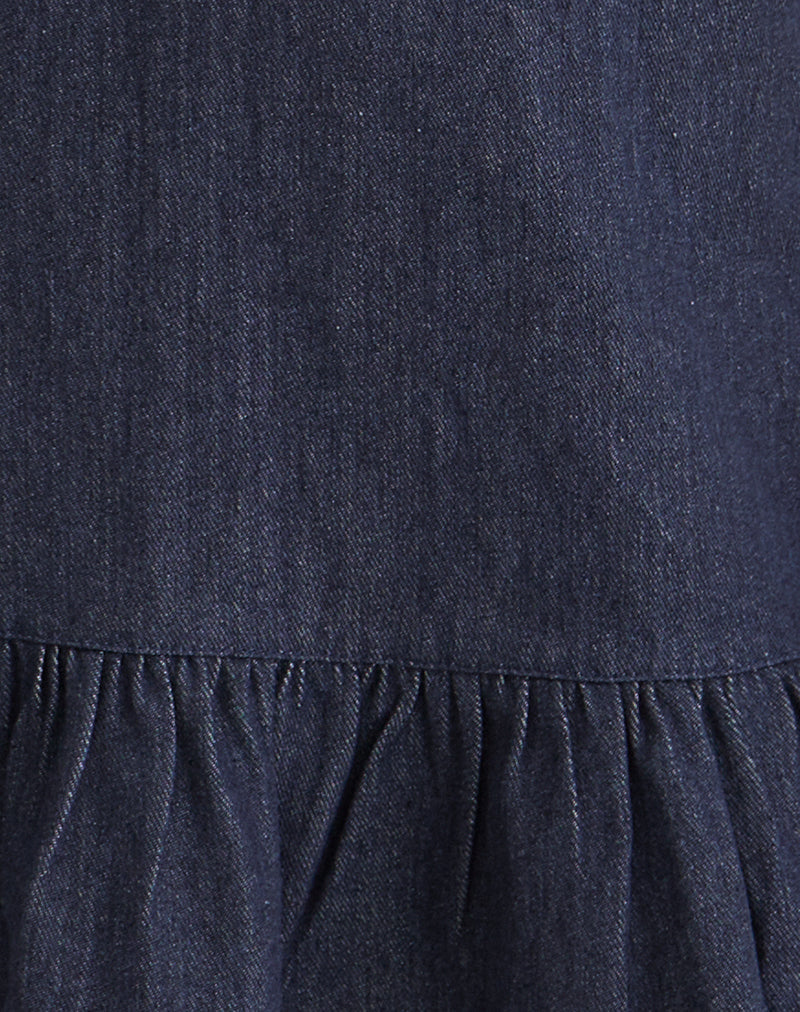 Image of Pamina Mini Dress in Denim Indigo