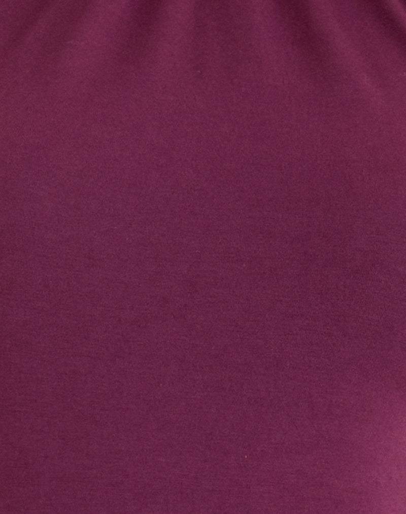 Image of Raceline Halterneck Top in Rayon Jersey Deep Purple