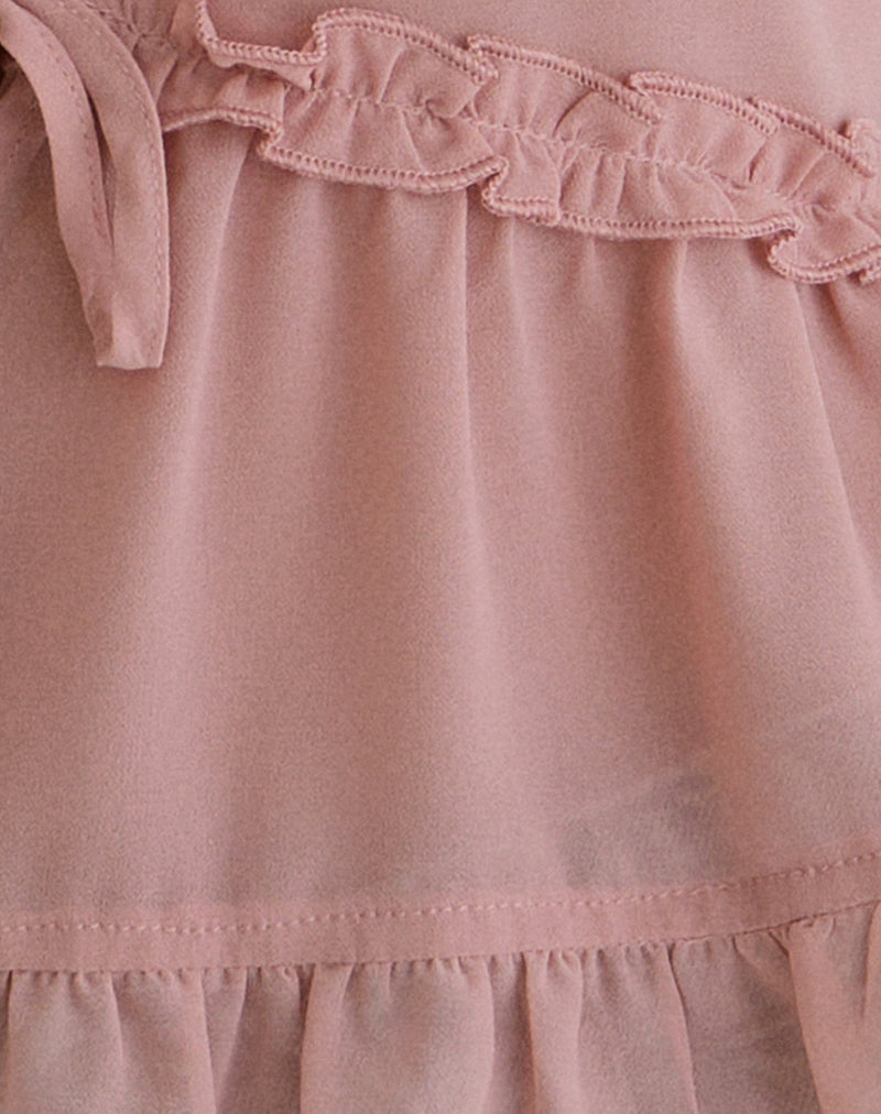 Image of Raeya Tie Front Cami Top in Chiffon Pink