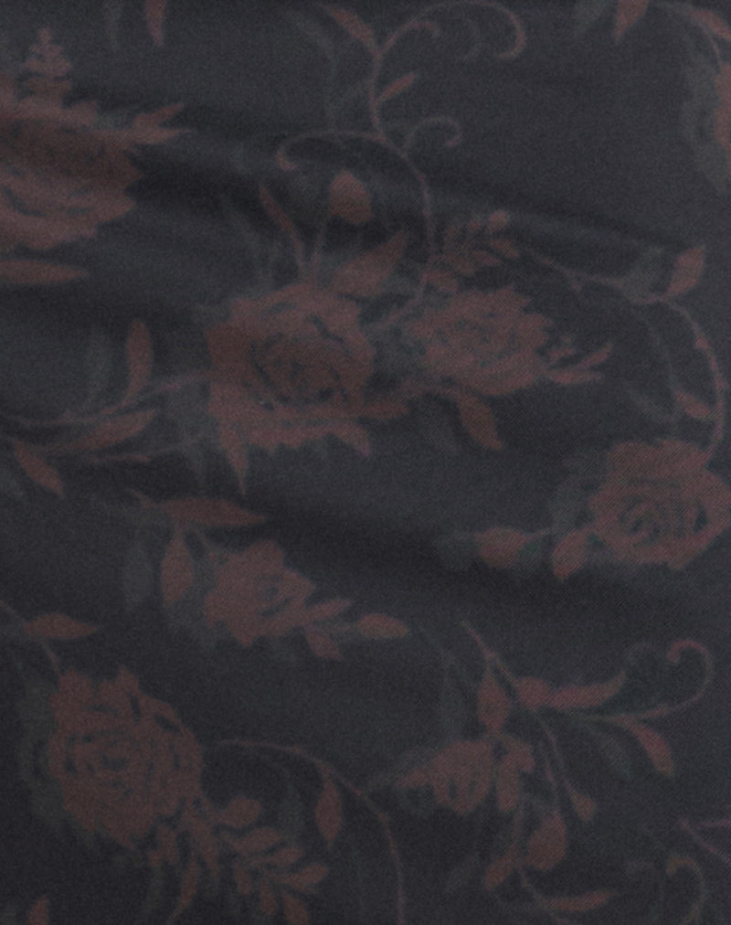 Image of Rajhu Midi Skirt in Dynamic Rose