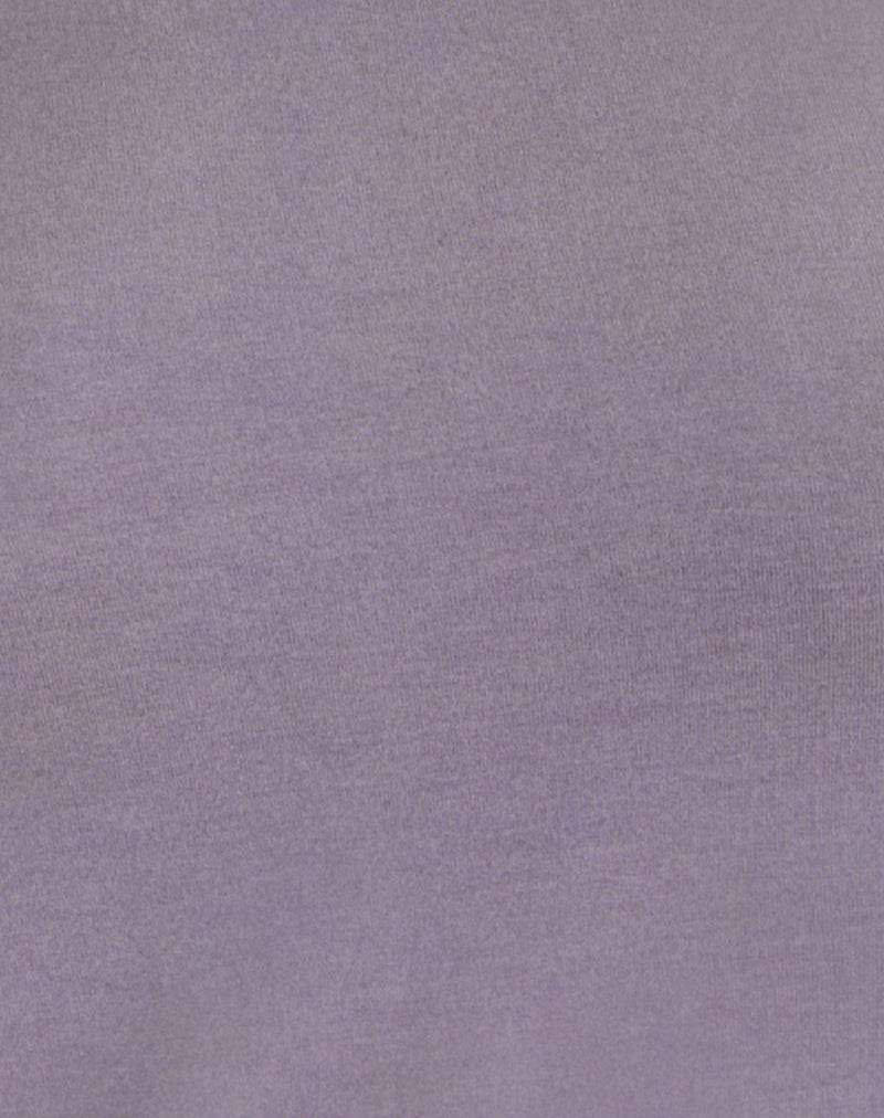 Image of Raluca Long Sleeve Mini Dress in Grey Lavender