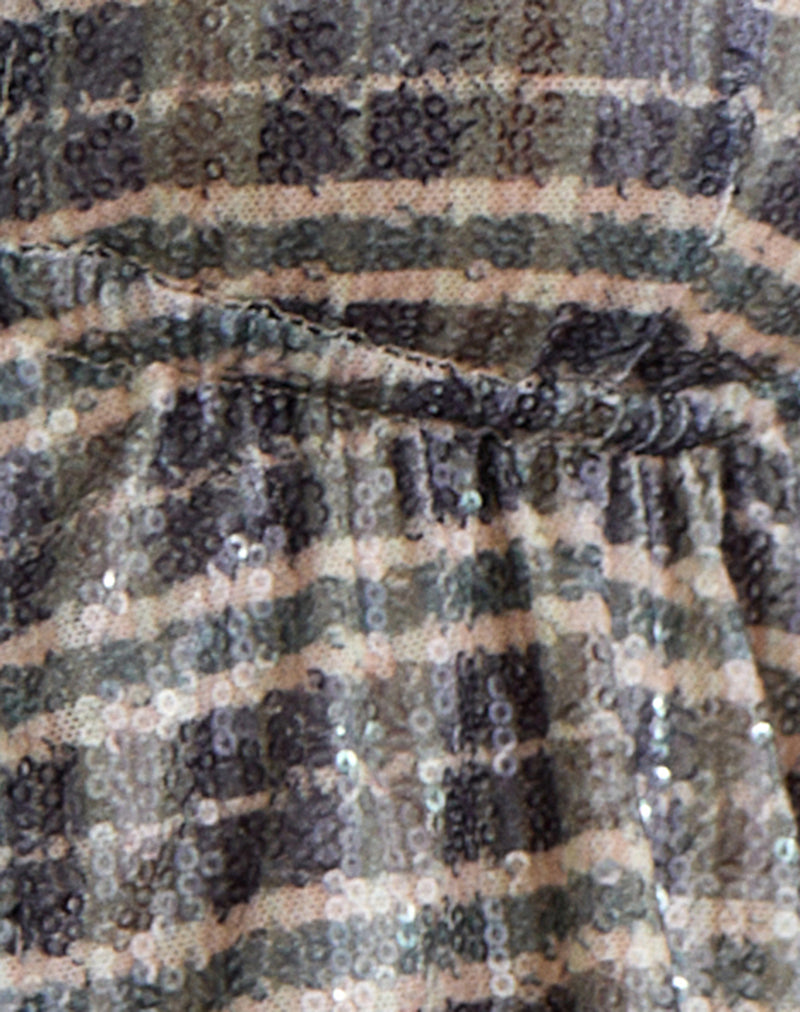 Image of Ramilo Top in Sequin Vintage Check Brown