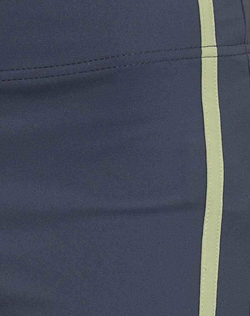 Image of Rapal Short in Navy with Sage Binding