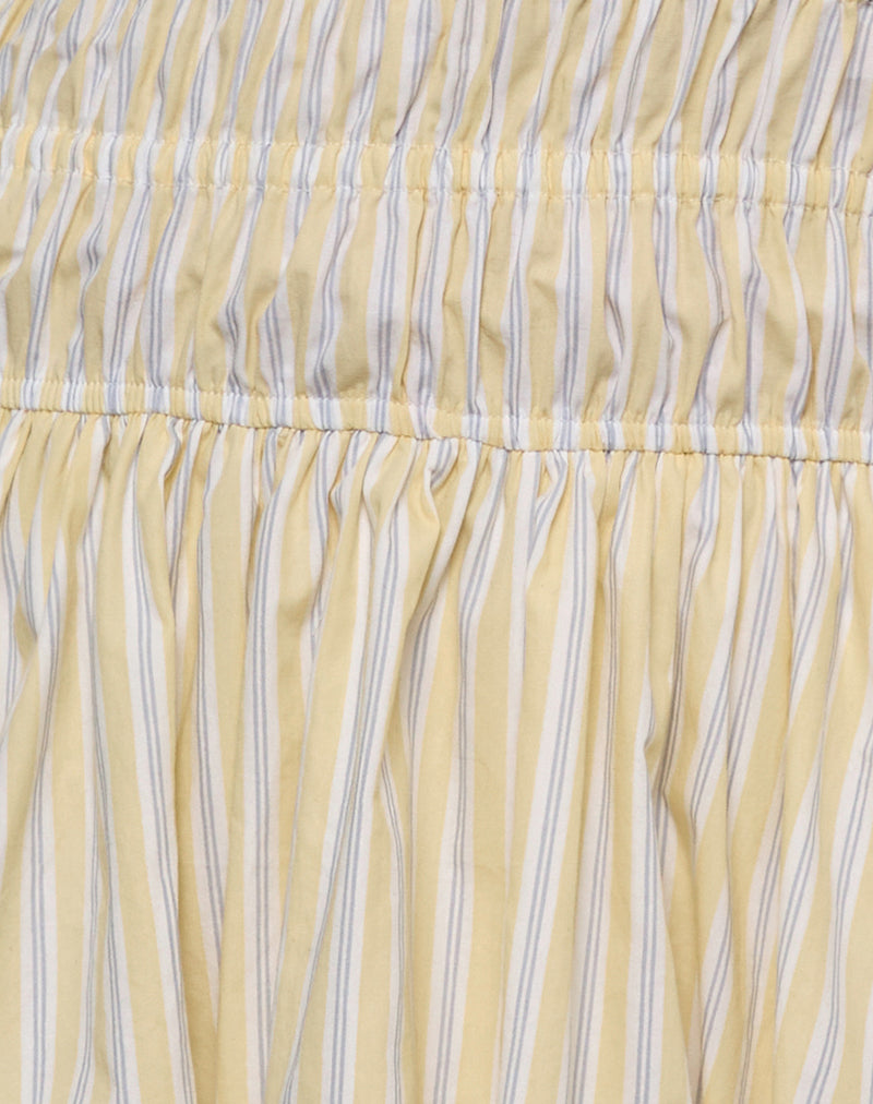 Image of Rasmil Mini Dress in Candy Stripe Yellow