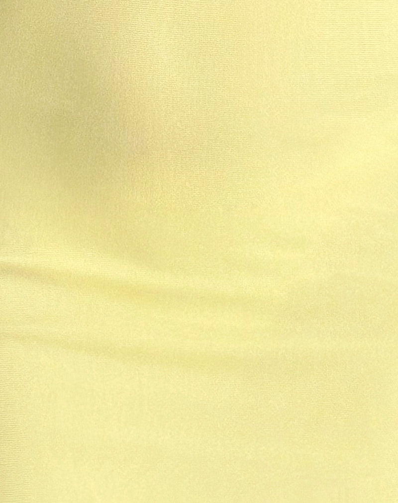 Image of Ribka Midi Dress in Mesh Lemon