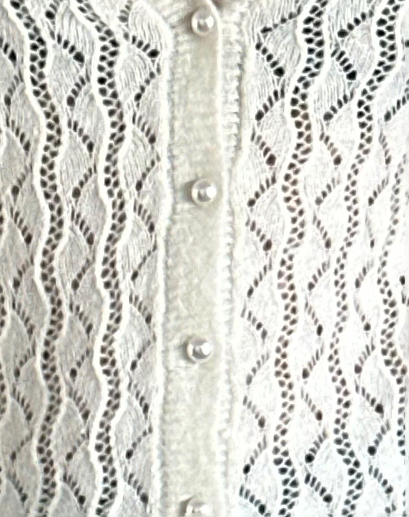 Image of Ricani Open Knit Cardigan in Ivory