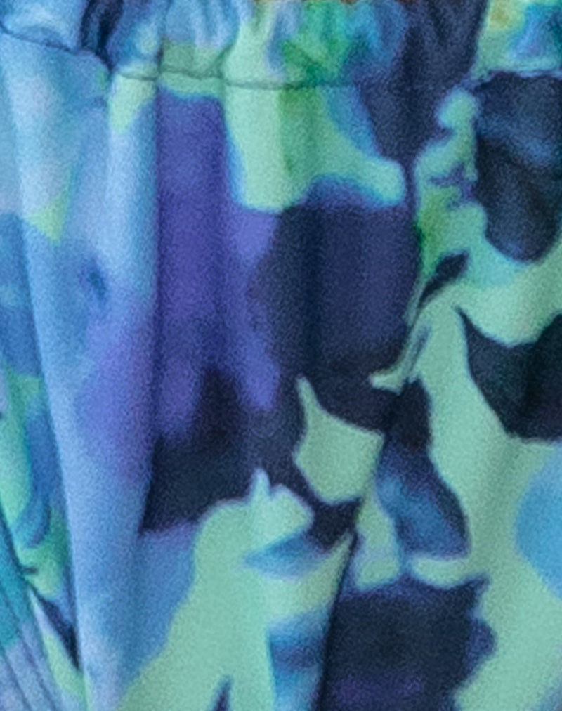 Image of Leyna Bikini Bottom in Blue Flower