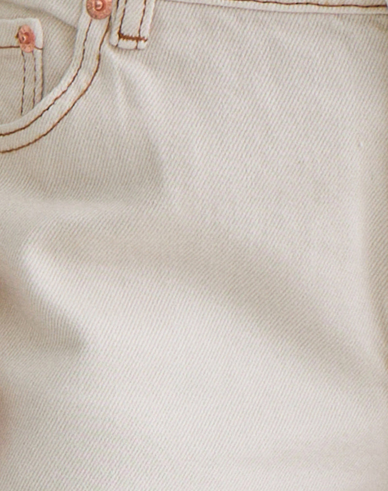 Image of Rigid Low Rise Flare Jeans in Off White