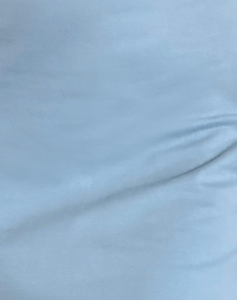 Image of Riniko Mini Dress in Nantucket Blue with White Binding