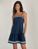 Image of Rodha Cami Mini Dress in Poplin Navy