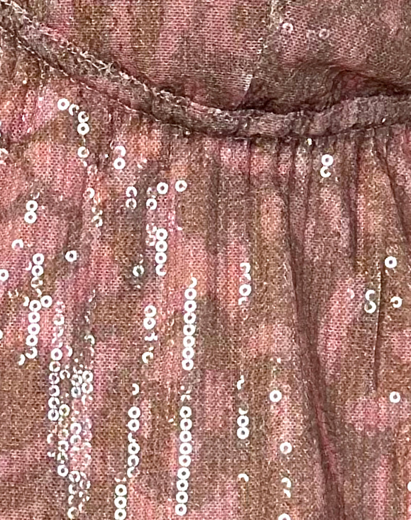 Image of Rokudo Halterneck Top in Boho Batik Sequin Pink