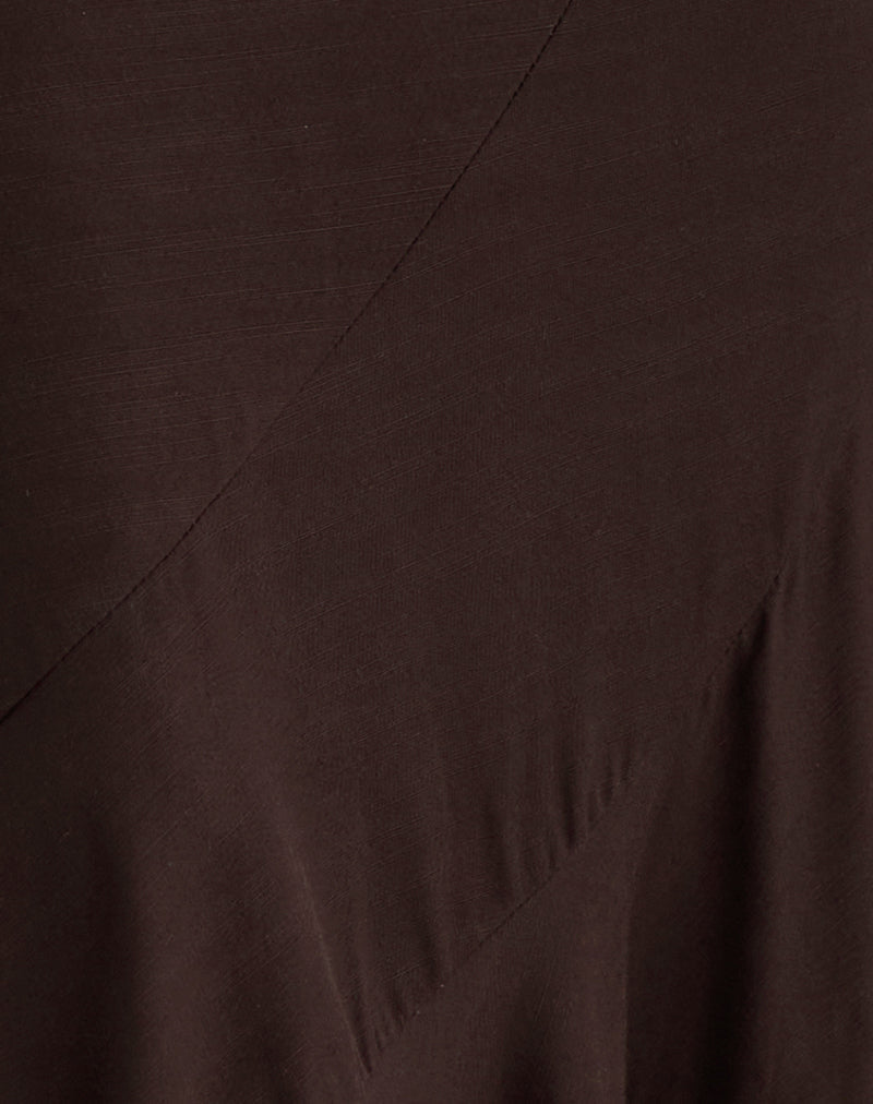 Image of Rombe Maxi Skirt in Bitter Chocolate