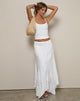 Image of Rombe Seamed Fairy Maxi Skirt in Ivory