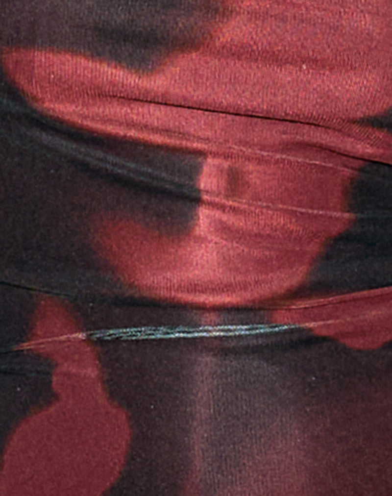 Image of Roxe Top in Digi Flower Red