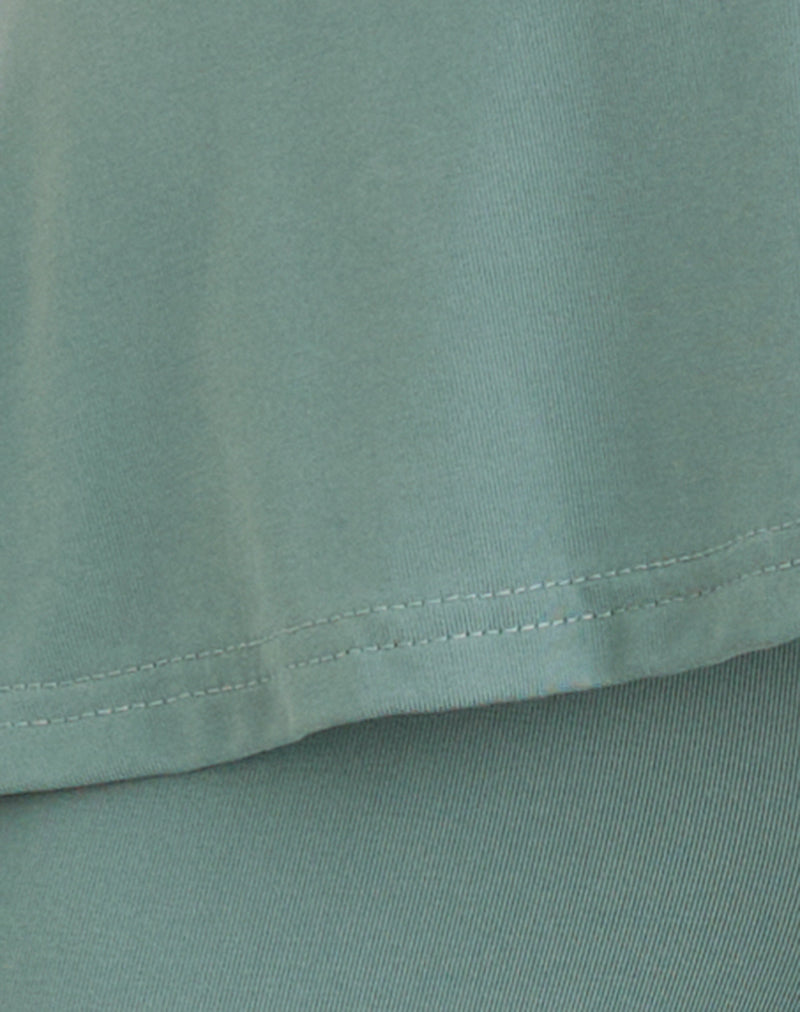 Image of Sakano Wide Leg Trouser in Aqua Grey
