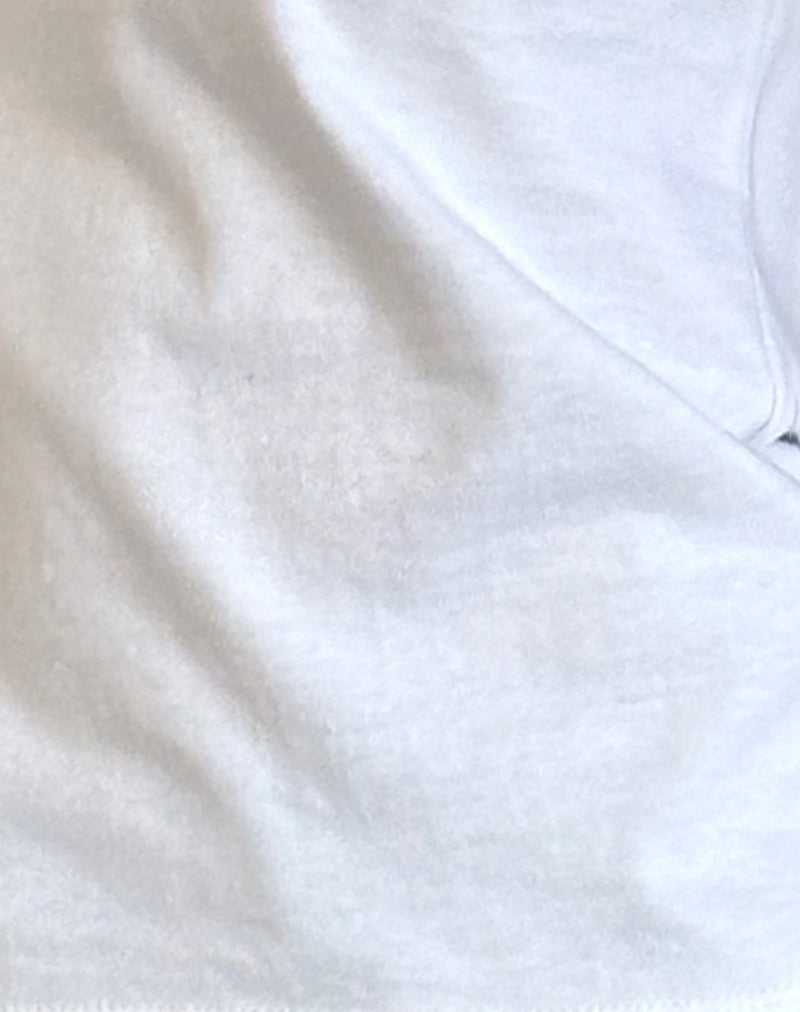 Image of Sakha Boxy Top in Plain White