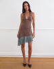Image of Sanaya Dress in Lace Panel Cupro Mink