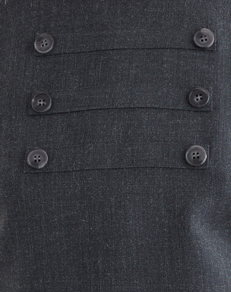 Image of Saraya Mini Dress in Tailoring Grey Blue
