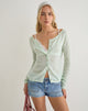 Image of Sartini Long Sleeve Top in Sheer Knit Mint