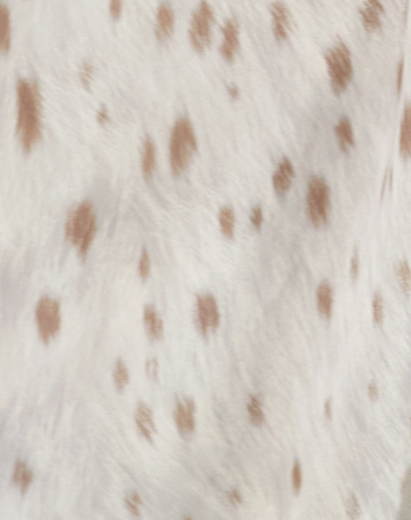 Image of Seita Oversized Blouse in Ivory Bambi Print