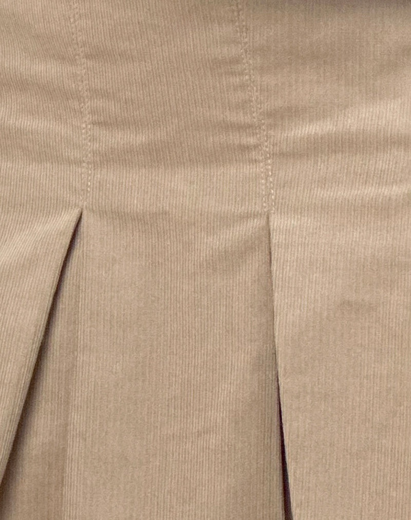 Image of Sejuani Mini Skirt in Sand Cord