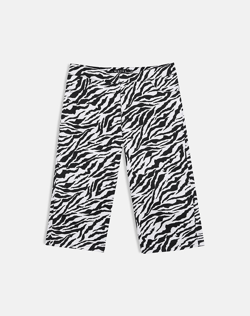 Image of Seni Capri in 90s Zebra Twill Black