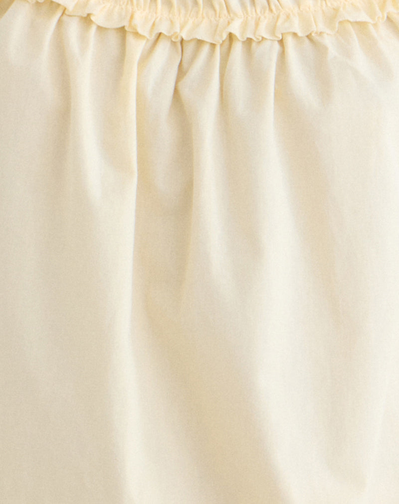 Image of Shasta Mini Dress in Poplin Buttermilk
