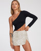 Image of Shema Mini Skirt in Tonal Zebra